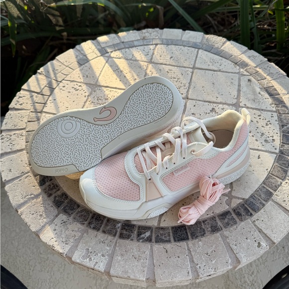 Olukai Pink and White Women's Sneakers - Picture 1 of 4